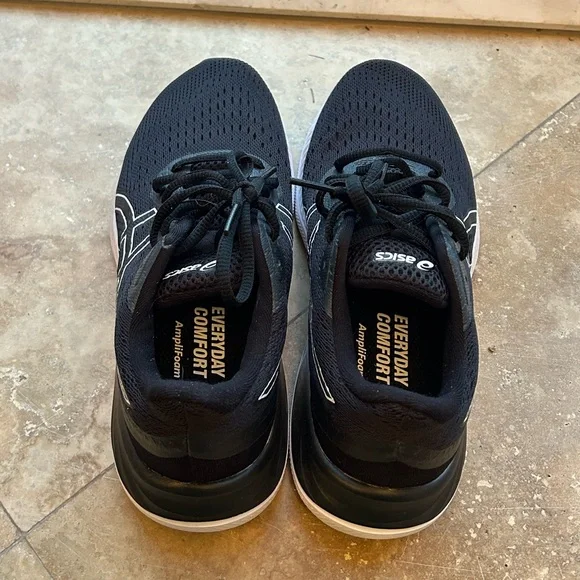 ASICS Black and White Athletic Shoes - Picture 4 of 5